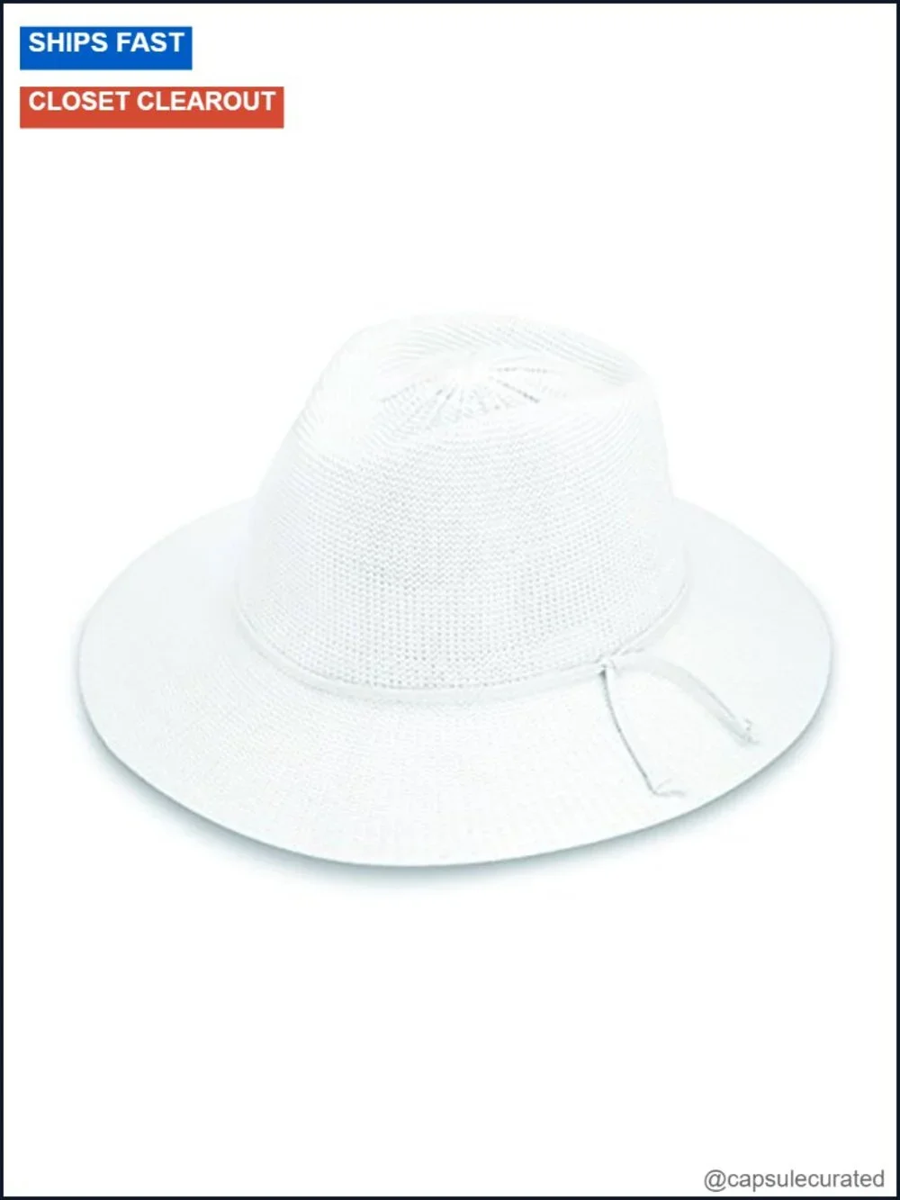 UPF 50+ Women's Wide Brim Packable Straw Fedora Sun Hat with Drawstring